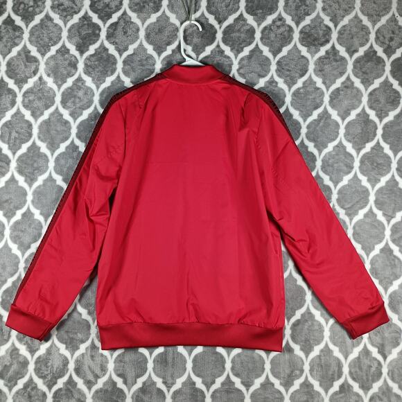 Manchester United FC Jacket Youth Large Red Soccer Adidas Full Zip Track Futbol - Picture 2 of 11
